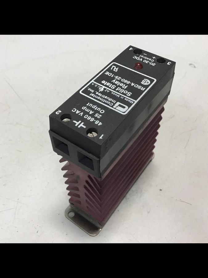 Used CONTINENTAL INDUSTRIES Solid State Relay RSDA-660-25-1DE Used