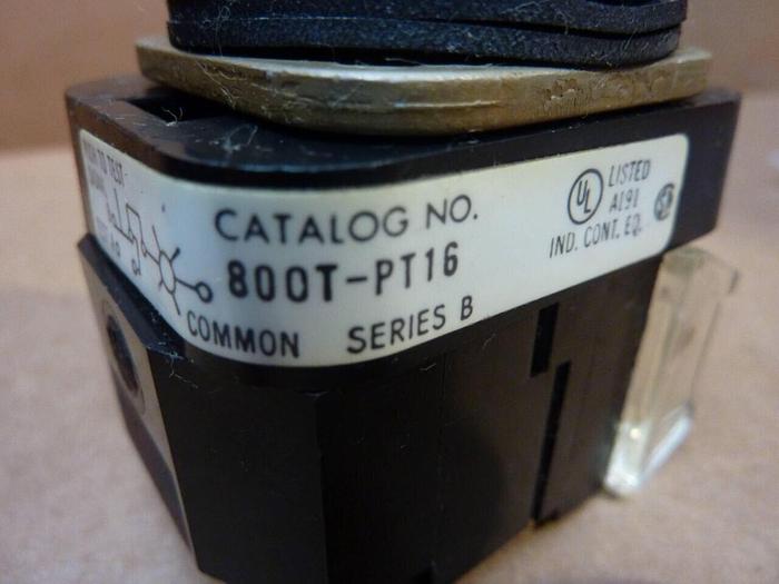 Used ALLEN BRADLEY Pilot Light 800T-PT16 SER B #38302