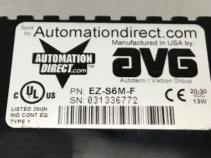 Used AUTOMATION DIRECT Operator Interface Display EZ-S6M-F Used