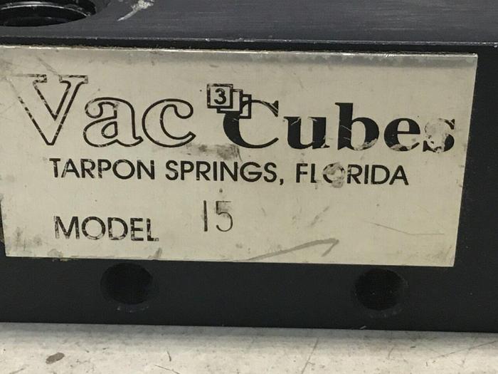 Used VAC CUBES Vacuum Ejector MODEL 15 #124307