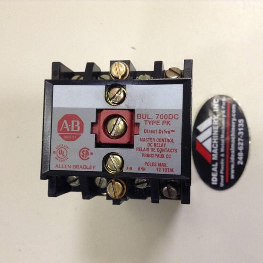 Used ALLEN BRADLEY DC Relay 700DC-PK800Z24 SER A #74271