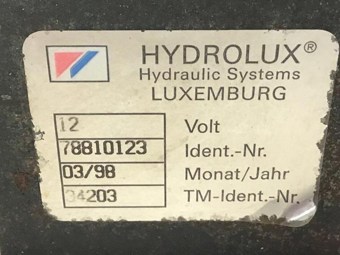 Used HYDROLUX Valve 78810123 #137893