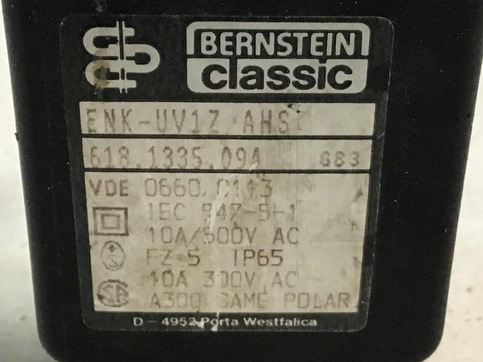 Used BERNSTEIN Limit Switch ENK-UV1Z AHS #121379