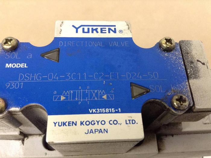 Used YUKEN Directional Valve DSHG-04-3C11-C2-ET-D24-50 #70818