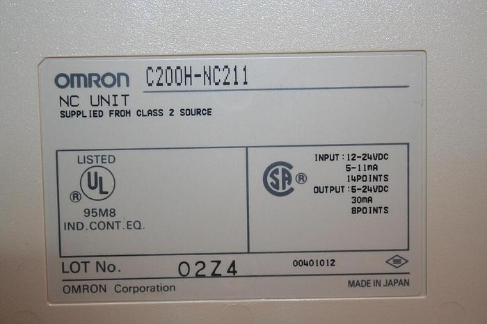 Used OMRON Stepper Control Module C200H-NC211 #20877