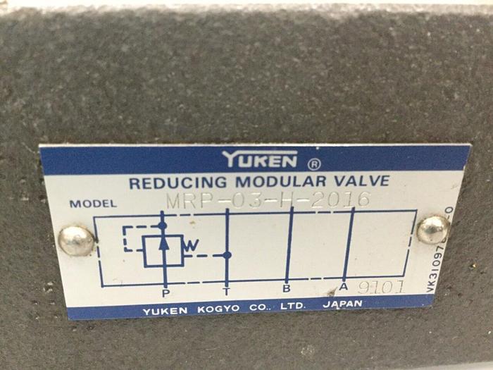 Used YUKEN Reducing Modular Valve MRP-03-H-2016 #115290