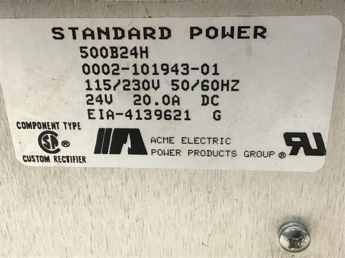 Used ACME ELECTRIC Power Supply 500B24H Used