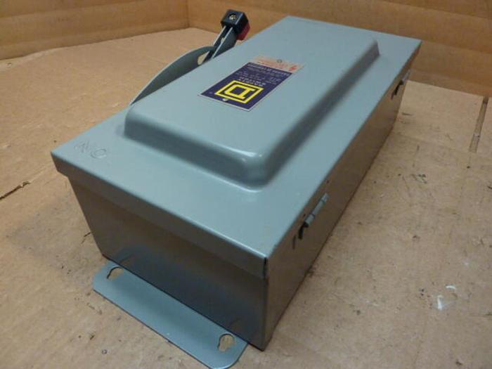 Used SQUARE D 60 Amp Safety Disconnect Switch H222AWK #37914