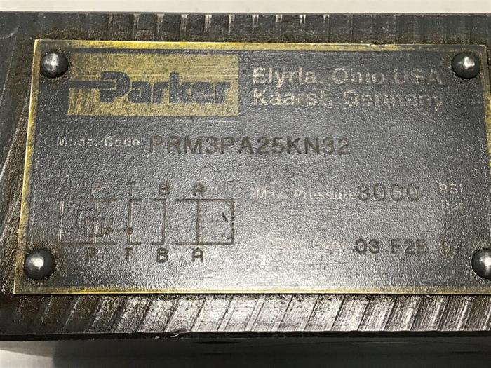 Used PARKER Pressure Reducing Valve PRM3PA25KN32 Used