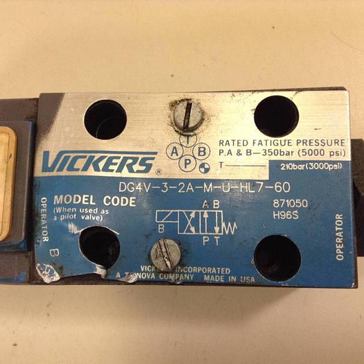 Used VICKERS Solenoid Valve DG4V32AMUHL760 Used