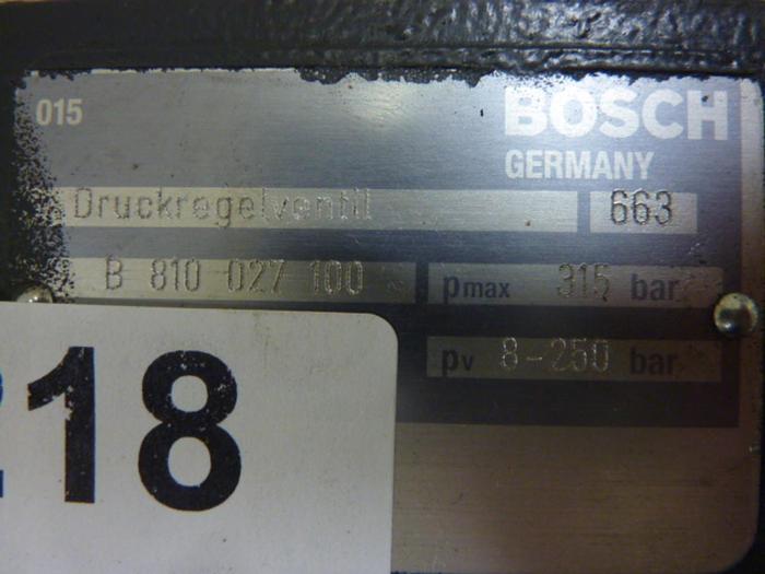 Used BOSCH Valve B 810 027 100 #47219