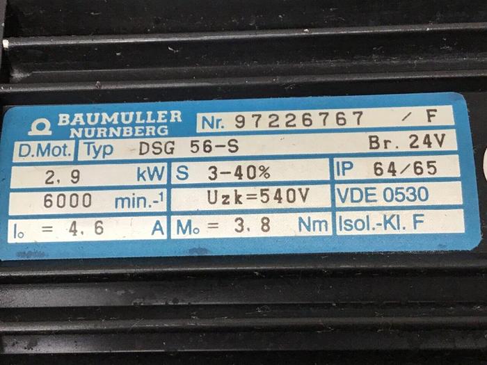 Used BAUMULLER Motor DSG 56-S Used