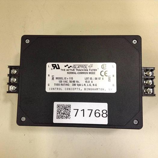 Used CONTROL CONCEPTS Active Tracking Filter IC+115 #71768