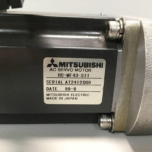 Used MITSUBISHI Servo Motor HC-MF-43-S11 #95954