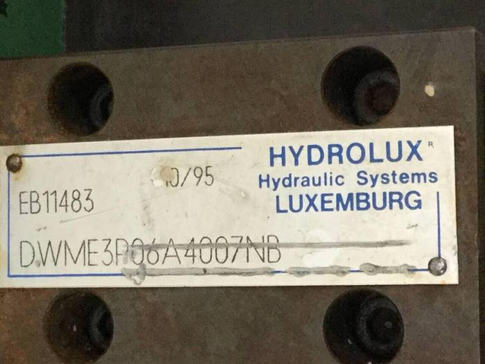 Used HYDROLUX Hydraulic Manifold PCMEE40A6G860ZX3B Used
