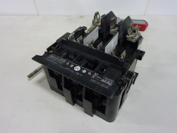 Used ALLEN BRADLEY 60 Amp Disconnect Switch 1494V-DS60 SER A #57443