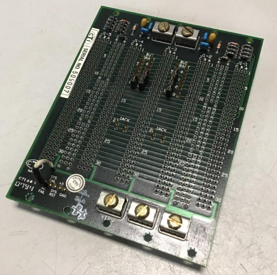Used CTI Van Dorn Control Rack Board CTI 605 Z9417085B USED