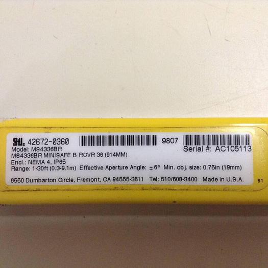 Used STI Light Curtain Receiver MS4336BR USED