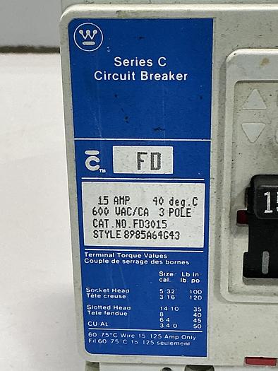Used WESTINGHOUSE FD3015