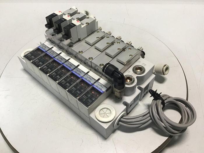 Used KOGANEI Manifold w/ Valves PBM7P-3W #121005