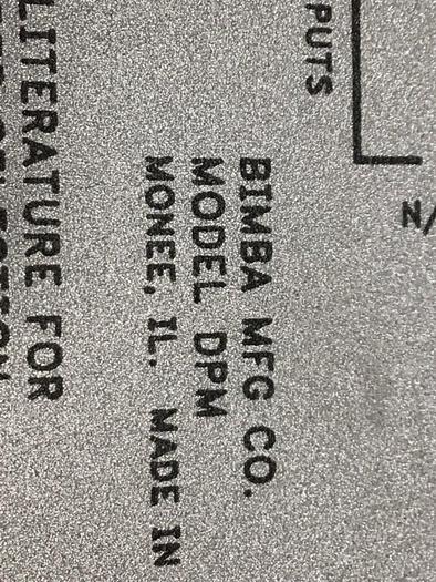 Used BIMBA Digital Panel Meter DPM #129879