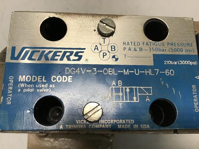 Used VICKERS Valve CG5060AFMUHL7110 #134264
