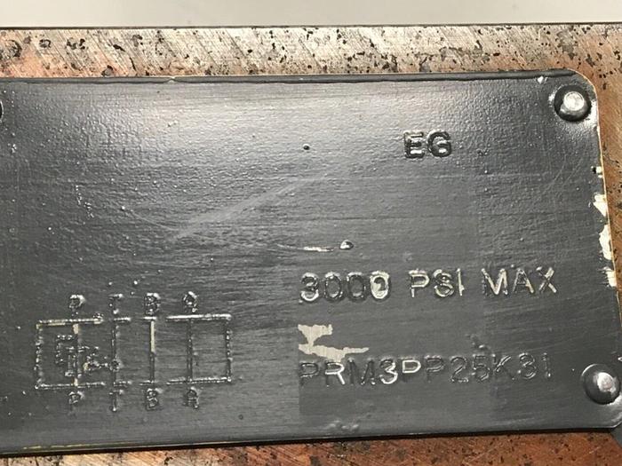 Used PARKER Valve PRM3PP25K31 USED