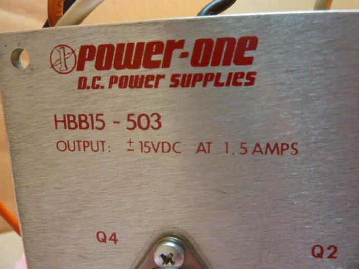 Used POWER ONE Dual Voltage Power Supply HBB15-503 #37641