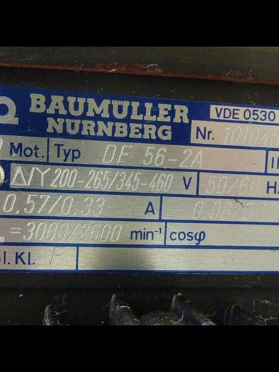 Used BAUMULLER 21.47 HP Servo Motor DSFF 101 L-155 #84506