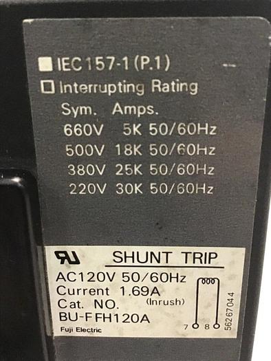 Used FUJI ELECTRIC 70 Amp Circuit Breaker BU-ESB3070 #127450