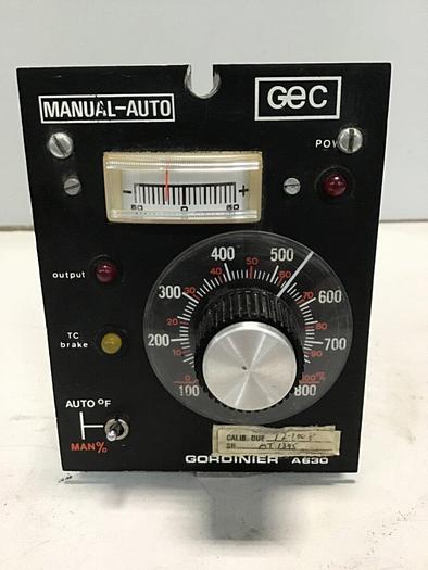 Used GORDINIER Temperature Control A630 USED