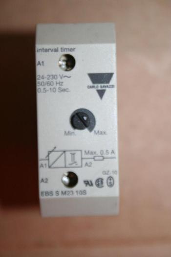 Used CARLO GAVAZZI Interval Timer EBS S M23 10S #18881