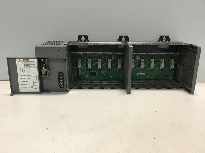 Used ALLEN BRADLEY Power Supply, Slot Rack 1746-P2 SER C / 1746-A10 SER B #129888