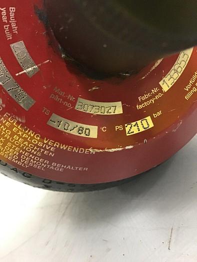 Used HYDAC Accumulator SB330-4F1/112U-210C #123415