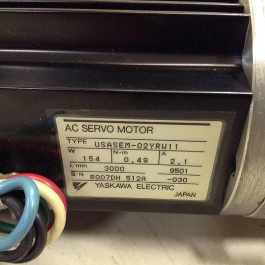 Used YASKAWA AC Servo Motor USASEM-02YRW11 Used