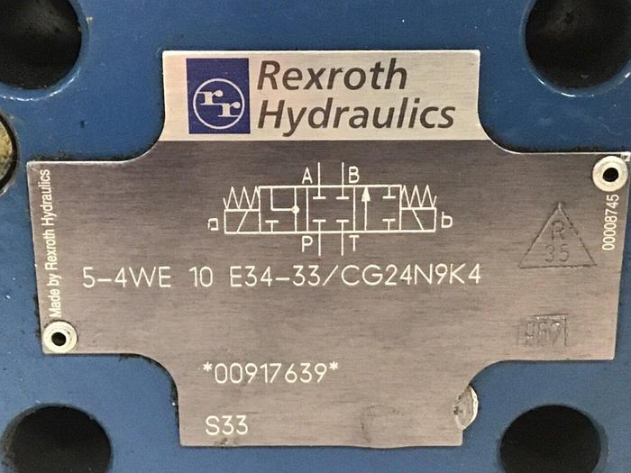 Used REXROTH Valve 54WE10E3433/CG24N9K4 #129954