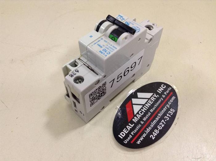 Used GENERAL ELECTRIC 10 Amp Circuit Breaker V07110 #75697