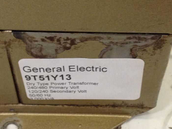Used GENERAL ELECTRIC (G.E.) 3.000 kVA Transformer 9T51Y13 #84131