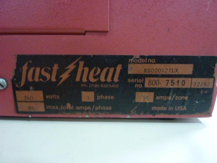 Used FAST HEAT 9 Card Slot Rack KS020121LX #63342