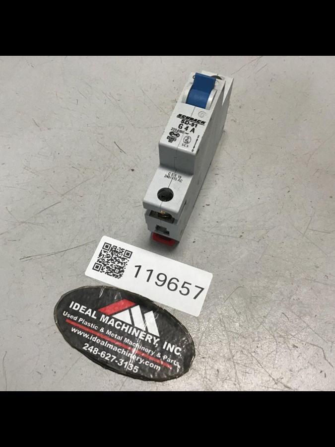 Used SCHRACK 4 Amp Circuit Breaker SD-91G 4A Used