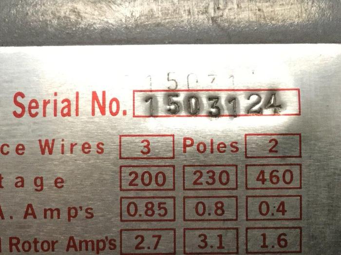 Used SPENCER Vortex Blower VB-002E-U #110086