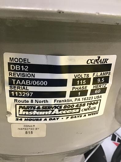 Used CONAIR DB12 Dustbeater Vacuum Loader Used #135170