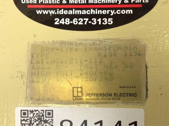 Used JEFFERSON ELECTRIC 5 kVA Transformer 211-111 #84141