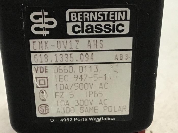 Used BERNSTEIN Limit Switch ENK-UV1Z AHS #121327