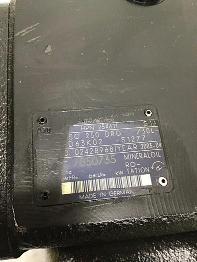 Used BRUENINGHAUS HYDROMATIK Hydraulic Piston Pump PAA4VSO 250 DRG/30L-PSD63K02-S1277 Used