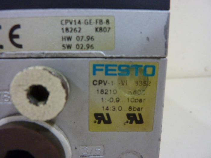 Used FESTO Pneumatic Block CP14-GE-FB-8 #54706