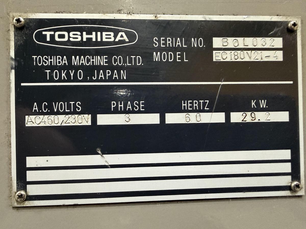 Used 1999 TOSHIBA EC180V21-4B 180 Ton Injection Molding Machine USED #151321
