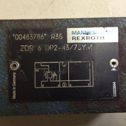 Used REXROTH Valve ZDR6DP24375YM #85081