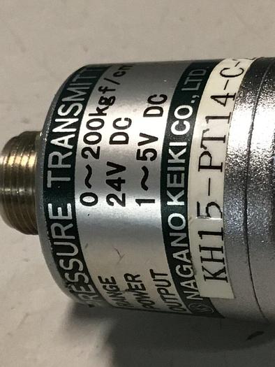 Used NAGANO Pressure Transmitter KH15-PT14-C-200-0.25 #126528
