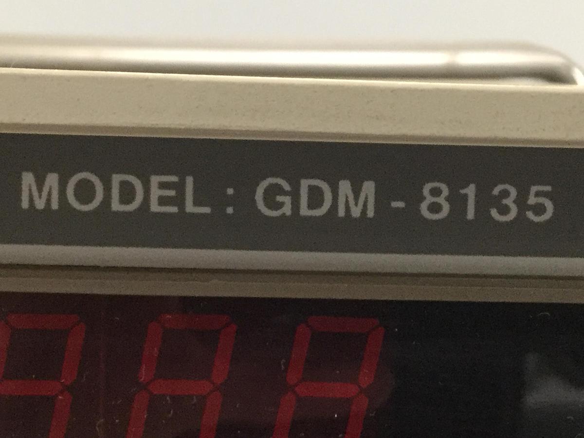 Used GW INSTEK Digital Multimeter GDM-8135 #107270